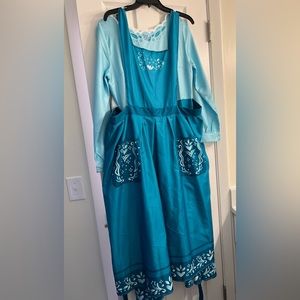 Blue Embroidered Women's Dress